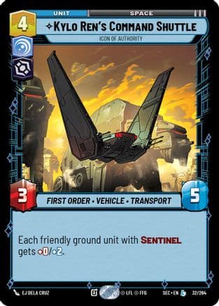 Kylo Ren's Command Shuttle - Icon of Authority |  (32/264)  [Secrets of Power]