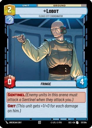 Lobot - Cloud City Coordinator |  (57/264)  [Secrets of Power]