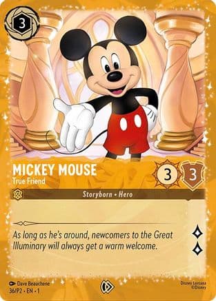 Mickey Mouse - True Friend (Puzzle Promo) | Holofoil (36) [Disney Lorcana Promo Cards]
