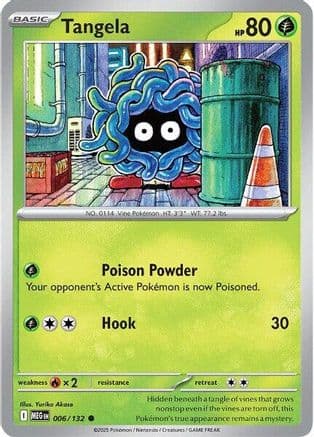 Tangela 006- ME01 Mega Evolution Reverse Holofoil
