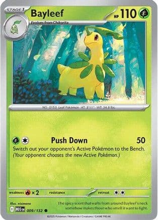 Bayleef 009- ME01 Mega Evolution Reverse Holofoil
