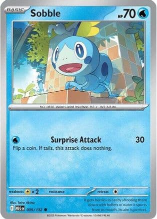 Sobble 039- ME01 Mega Evolution Reverse Holofoil