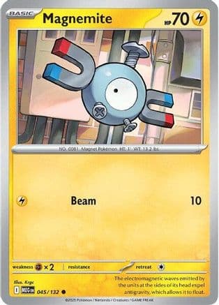 Magnemite 045- ME01 Mega Evolution Reverse Holofoil