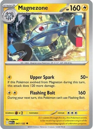 Magnezone 047- ME01 Mega Evolution Reverse Holofoil