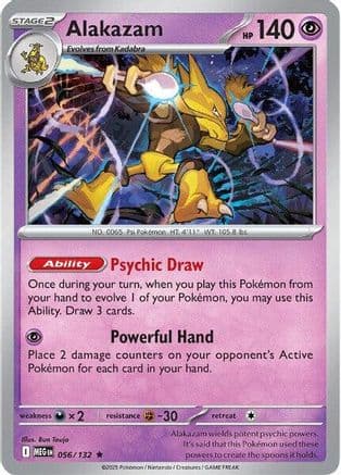Alakazam 056- ME01 Mega Evolution Holofoil