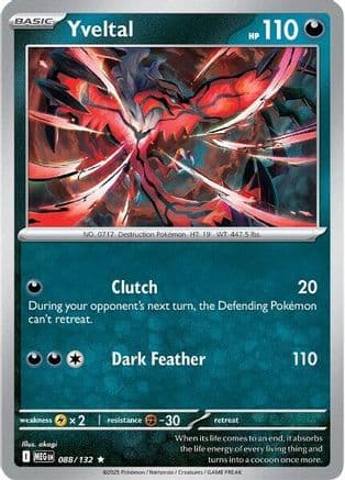 Yveltal 088- ME01 Mega Evolution Holofoil