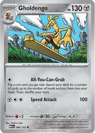 Gholdengo 099- ME01 Mega Evolution Reverse Holofoil