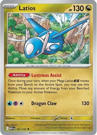 Latios 101- ME01 Mega Evolution Reverse Holofoil