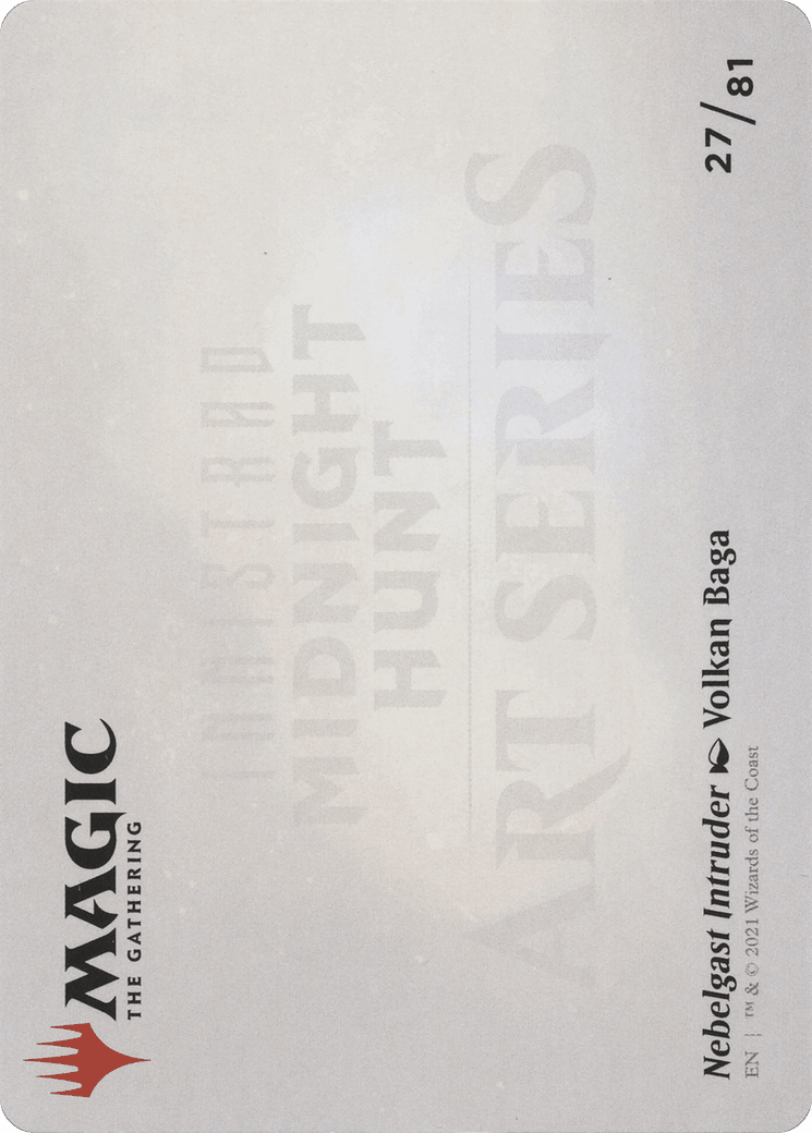 Nebelgast Intruder // Nebelgast Intruder (AMID-027) - Midnight Hunt Art Series (Borderless) Foil