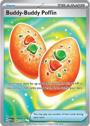 Buddy-Buddy Poffin 167- ME01 Mega Evolution Holofoil
