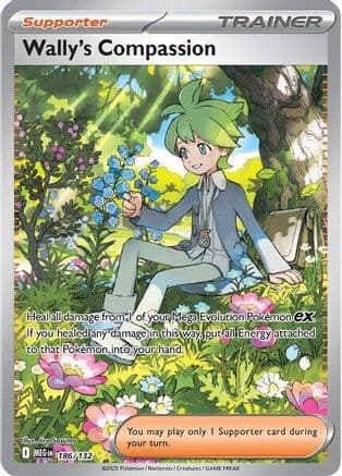 Wally's Compassion 186/132 - ME01 Mega Evolution Holofoil