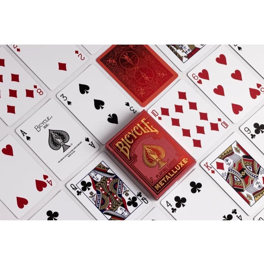 Bicycle Playing Cards |  MetalLuxe Red 2022