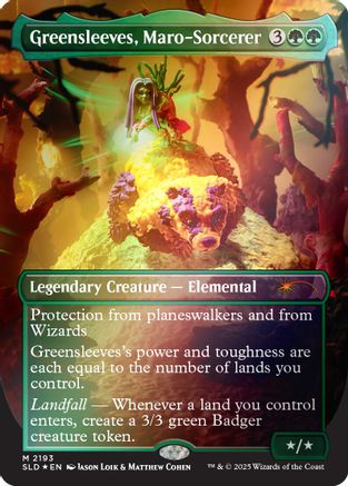 Greensleeves, Maro-Sorcerer (Rainbow Foil) |  Foil (2193) [Secret Lair Drop Series]