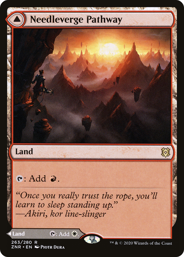 Needleverge Pathway // Pillarverge Pathway [Zendikar Rising] Foil