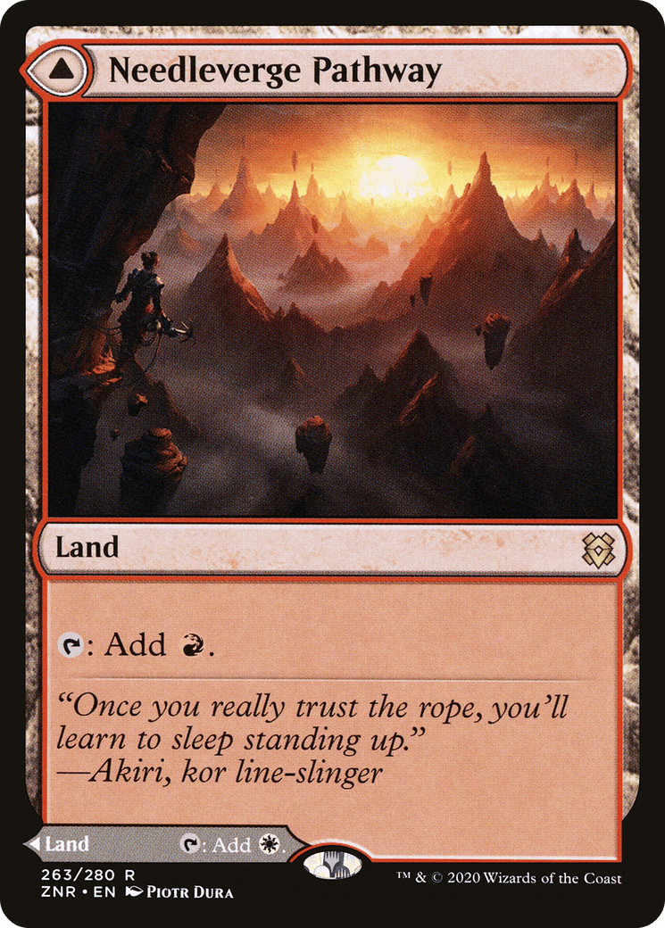 Needleverge Pathway // Pillarverge Pathway [Zendikar Rising] Foil