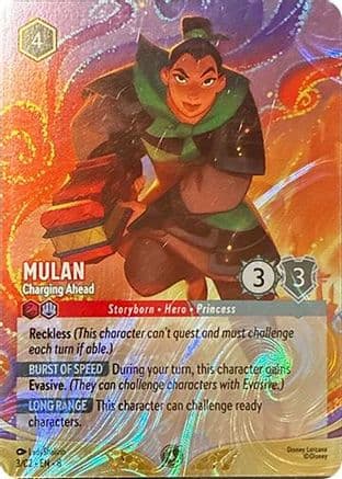 Mulan - Charging Ahead | Holofoil (3) [Disney Lorcana Promo Cards]