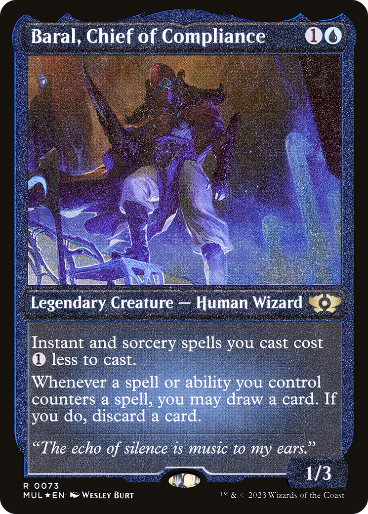 Baral, Chief of Compliance (Foil Etched) |  Foil (073) [Multiverse Legends]