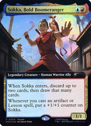 Sokka, Bold Boomeranger (Extended Art) |  Foil (004) [Media Promos]