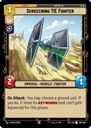 Screeching TIE Fighter |  (185/264)  [Secrets of Power]