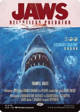 Jaws, Relentless Predator |  (2175) [Secret Lair Drop Series]
