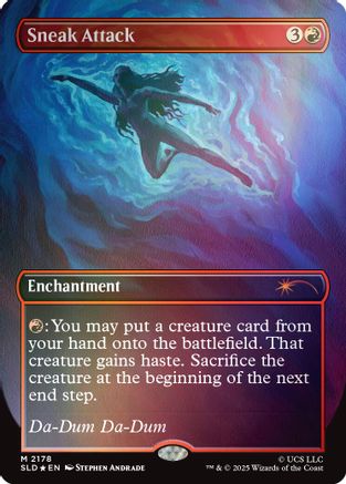 Sneak Attack (Rainbow Foil) |  Foil (2178) [Secret Lair Drop Series]
