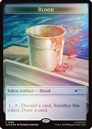 Blood Token (Rainbow Foil) |  Foil (2180) [Secret Lair Drop Series]