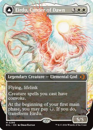 Eirdu, Carrier of Dawn (Borderless) |  (286) [Lorwyn Eclipsed]