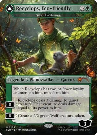 Recyclops, Eco-friendly - Garruk Relentless |  Foil (2169) [Secret Lair Drop Series]
