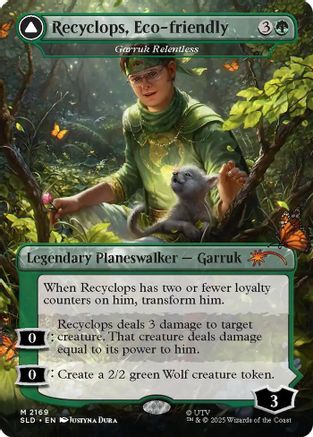 Recyclops, Eco-friendly - Garruk Relentless |  Foil (2169) [Secret Lair Drop Series]