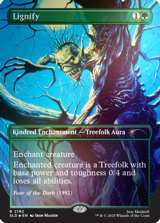 Lignify (2192) (Rainbow Foil) |  Foil (2192) [Secret Lair Drop Series]