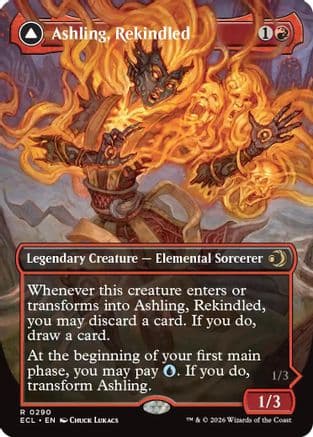 Ashling, Rekindled (Borderless) |  Foil (290) [Lorwyn Eclipsed]