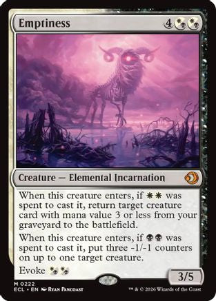 Emptiness |  Foil (222) [Lorwyn Eclipsed]