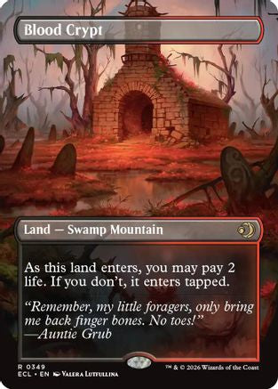 Blood Crypt (Borderless) |  Foil (349) [Lorwyn Eclipsed]