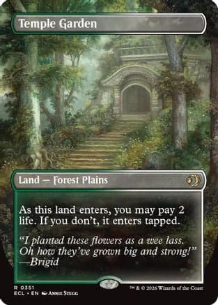 Temple Garden (Borderless) |  (351) [Lorwyn Eclipsed]