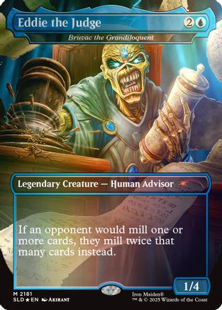 Eddie the Judge - Bruvac the Grandiloquent (Rainbow Foil) |  Foil (2181) [Secret Lair Drop Series]