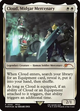 Cloud, Midgar Mercenary |  Foil (001) [Unique and Miscellaneous Promos]