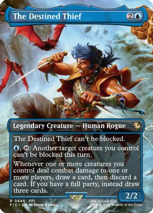 The Destined Thief (Borderless) |  (446) [Commander: FINAL FANTASY]