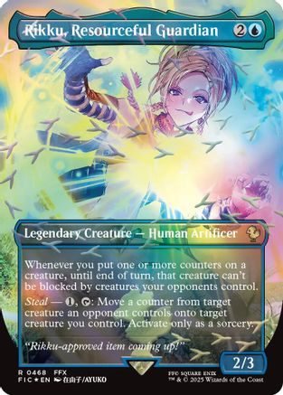 Rikku, Resourceful Guardian (Borderless) (Chocobo Track Foil) |  Foil (468) [Commander: FINAL FANTASY]
