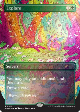 Explore (2312) (Rainbow Foil) |  Foil (2312) [Secret Lair Drop Series]