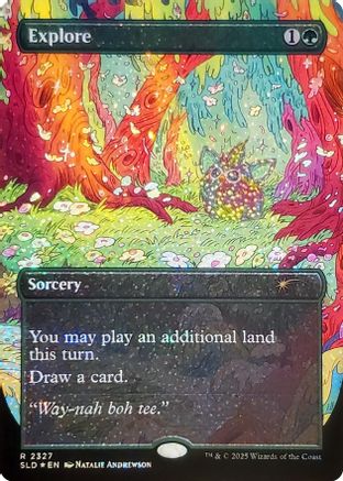 Explore (2327) (Confetti Foil) |  Foil (2327) [Secret Lair Drop Series]