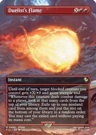 Duelist's Flame (Borderless) |  Foil (452) [Commander: FINAL FANTASY]