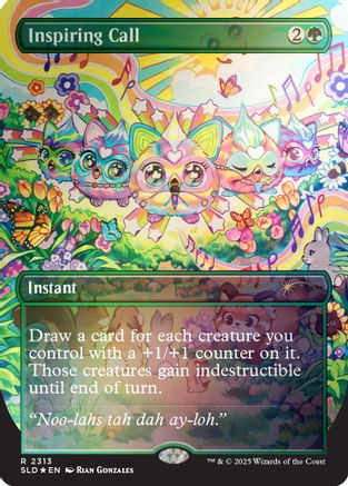 Inspiring Call (Rainbow Foil) |  Foil (2313) [Secret Lair Drop Series]