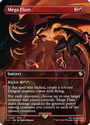 Mega Flare (Borderless) |  Foil (456) [Commander: FINAL FANTASY]