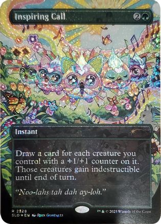 Inspiring Call (Confetti Foil) |  Foil (2328) [Secret Lair Drop Series]