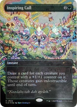 Inspiring Call (Confetti Foil) |  Foil (2328) [Secret Lair Drop Series]