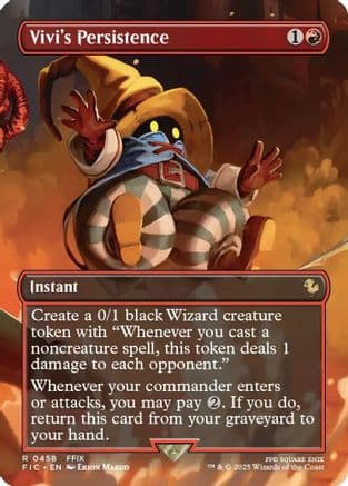 Vivi's Persistence (Borderless) |  (458) [Commander: FINAL FANTASY]