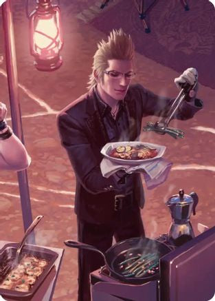 Campsite Cuisine Scene Art Card |  (023) [Art Series: FINAL FANTASY]