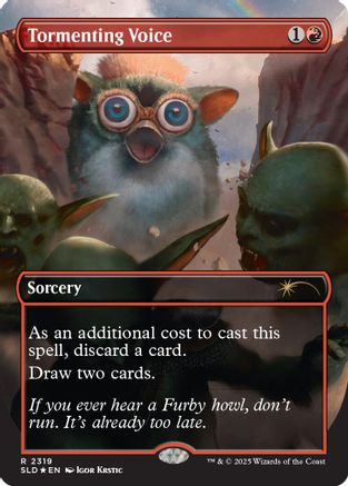 Tormenting Voice (Rainbow Foil) |  Foil (2319) [Secret Lair Drop Series]