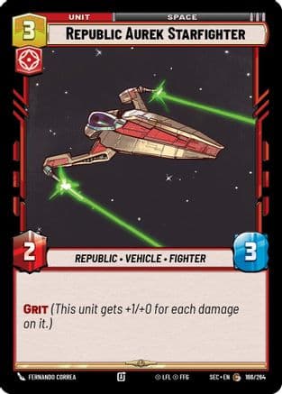 Republic Aurek Starfighter |  (166/264)  [Secrets of Power]