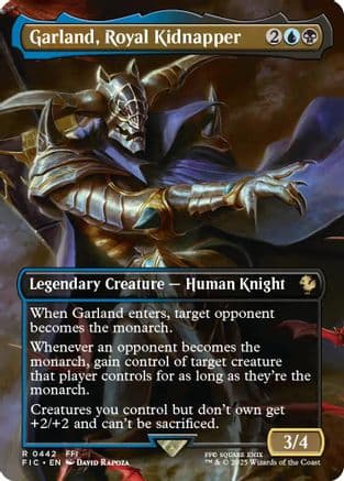 Garland, Royal Kidnapper (Borderless) |  Foil (442) [Commander: FINAL FANTASY]